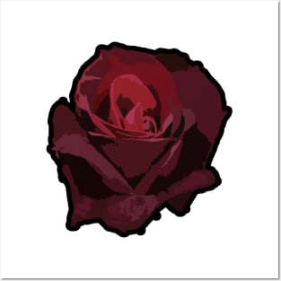 Rose heart (light background) Posters and Art